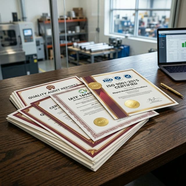 Quality and compliance certificate documentation